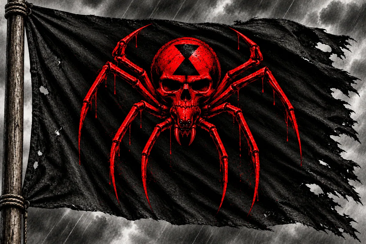 The Red Widow pirate flag